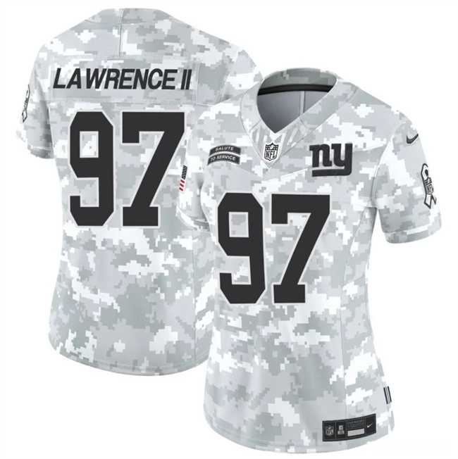 Womens New York Giants #97 Dexter Lawrence II 2024 F.U.S.E Arctic Camo Salute To Service Limited Stitched Jersey Dzhi